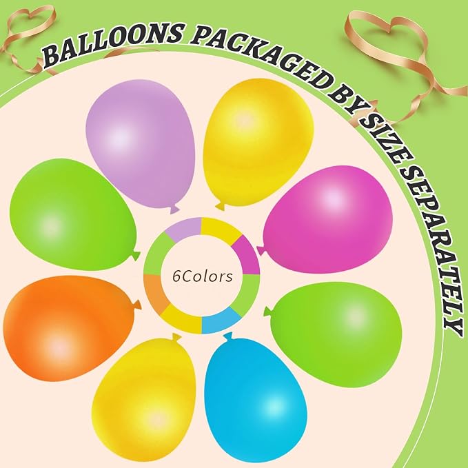 412pcs Summer Tropical Balloon Arch Garland Kit, Different Sizes 18 12 10 5inch - Image 4