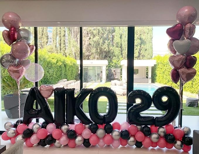 Black Letter J Balloons, J Balloon 40 Inch J Balloon Letter - Image 6