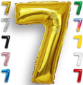 Gold Number Balloon 7 Mylar Foil Balloons 16 inch by Unknown