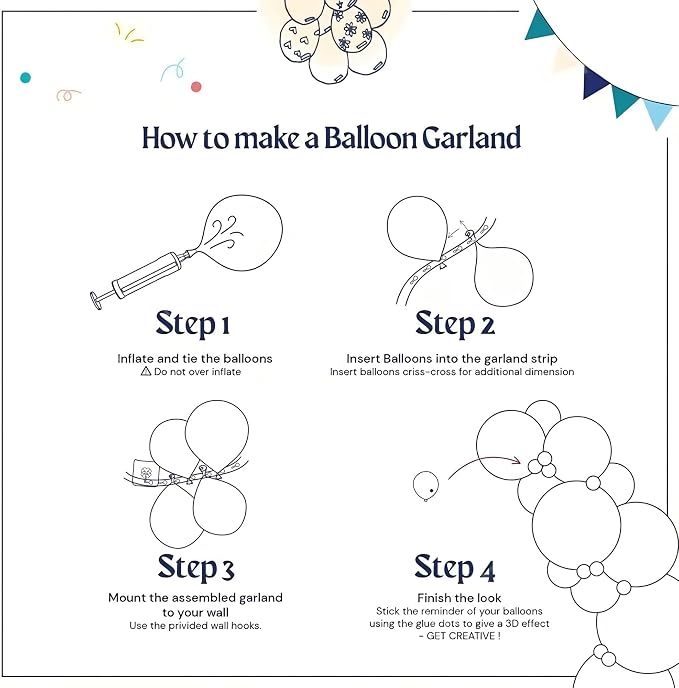 Soccer Balloon Garland Arch Kit, 18 12 10 5 Inch Black White Football Print - Image 5