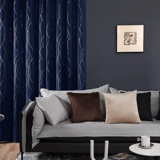Deconovo Living Room Curtains 84 Inches Long, Thermal Insulated, Room Darkening - Image 4
