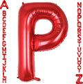 AULE 40 Inch Red P Balloon Letter Foil A-Z Birthday Big Alphabet | Birthday by AULE
