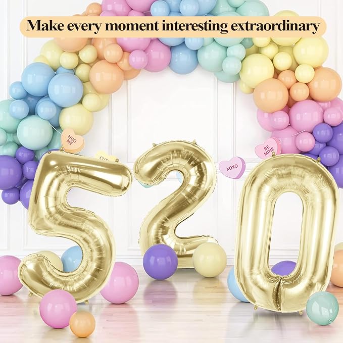 Number 95 Balloons for 95th Birthday Party Decorations, 40 Inch 0-100 - Image 6