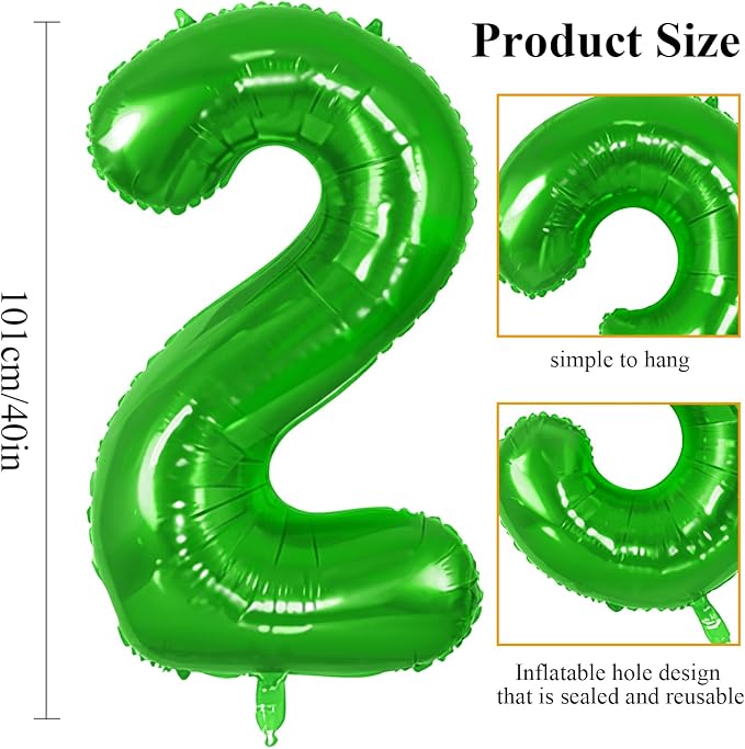 Number 62 Balloons for 62nd Birthday Party Decorations, 0-100 Large No.62 - Image 2