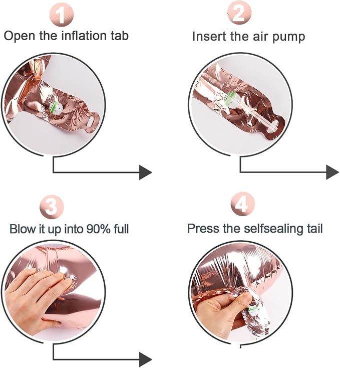 Rose Gold 8 Balloon - Image 6