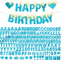 175Pcs DIY Glitter Customizable Banner Kit Happy Birthday Custom Letters Banner by WELITTCON