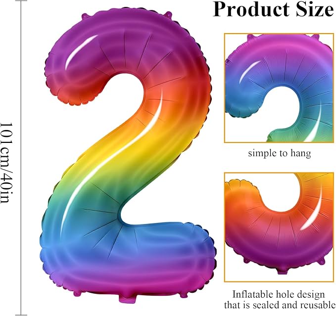 Number 12 Balloons for 12th Birthday Party Decorations, 0-100 Large No.12 - Image 2