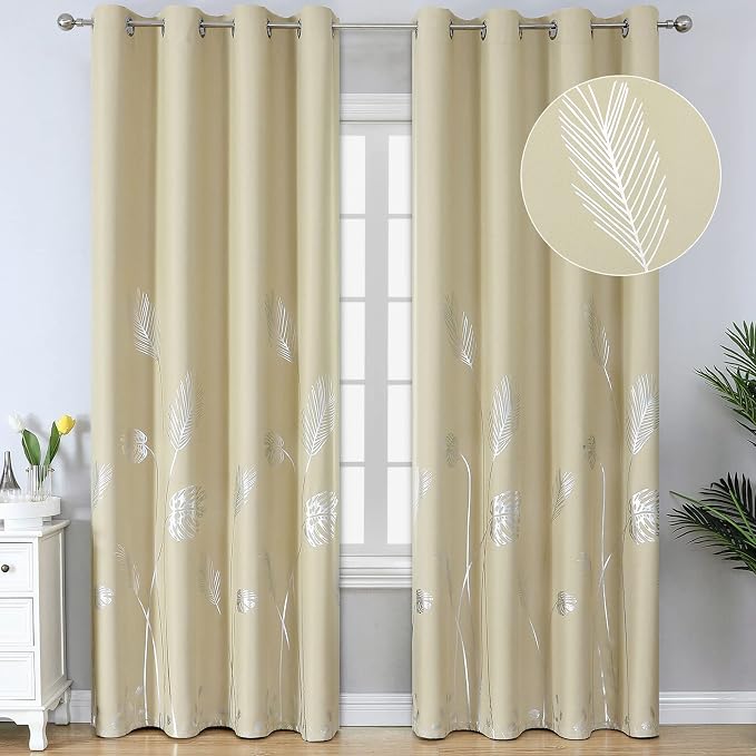 Thermal Insulated Blackout Curtains 108 Inches Long by ESTELARTEXTILER