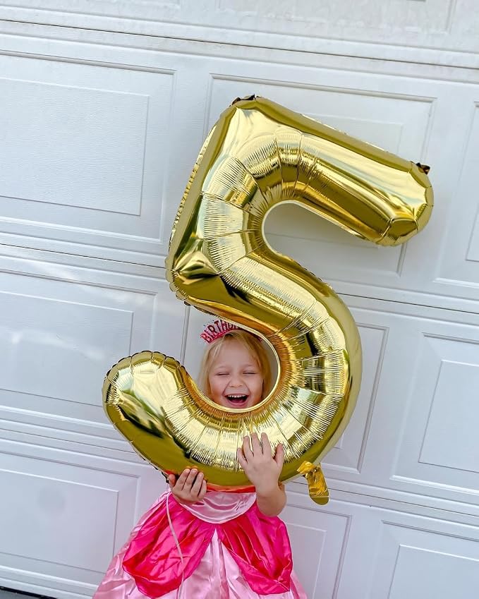 40 Inch Light Gold Number 6 Balloon, Champagne Birthday Party Decorations | 40 - Image 8