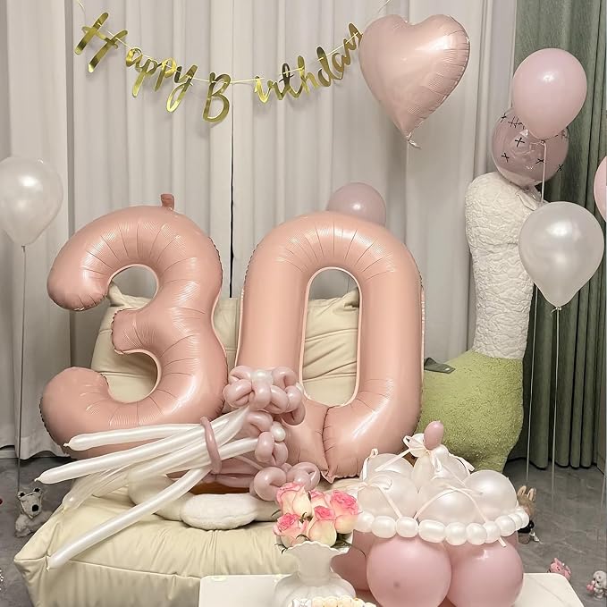 40 Inch Pink Number 9 Foil Balloon - Image 9