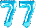 40 Inch Number 77 Balloons for 77th Birthday Party Decorations, 0-100 Jewelry by FOBELEC