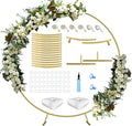 Queension Large Wedding Arch for Ceremony 7 Ft, Circle Arch for Party, Outdoor by Queension