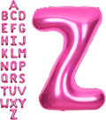 SUWEN 40 Inch Hot Pink Large Z Letter Balloons Big Foil Helium Letter A-Z | by SUWEN