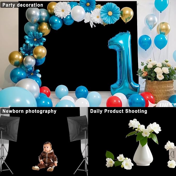 Black Photography Backdrop for Photoshoot, 10x20 FT | Versatile Studio Photo - Image 6