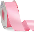 Ribbli Pink Double Faced Satin Ribbon, 1-1/2” x Continuous 25 Yards, Use by Ribbli