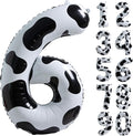 Cow Print Number 6 Balloon, Large 40 Inch Cow Number Birthday Balloons | Helium by Exquisitehighqualitypartydecorationstomeetyoureveryneed%EF%BC%81