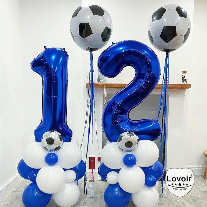 Navy Blue 15 Number Balloons, 40 Inch Giant Number 15 Balloons Foil Mylar - Image 7