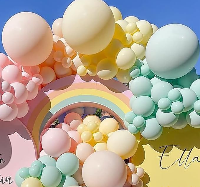 18 inch Pastel Yellow Balloons - Image 3