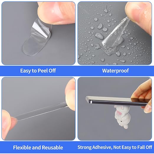 JANYUN 140 Pcs Mounting Putty, Double Sided Sticky Dots Poster Putty Clear | - Image 5