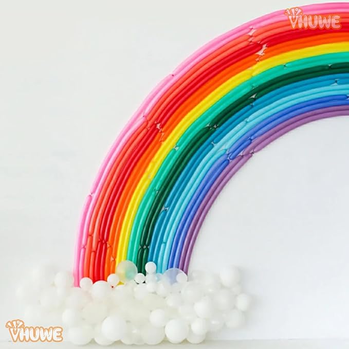 260 Balloons Teal Blue, Thickened 100 Pack Long Balloons Twisting Skinny Magic - Image 7