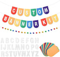 Hahafelt 125 Pcs Make Your Own Banner Kit Personalized Handmade Name Scallop by Hahafelt
