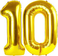 10 Balloon - Gold Birthday Number Balloons, 40 Inch Decorations Men Women | by ALPHADELTAPI