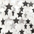 Black-Silver Birthday Graduation Party-Decorations Garland - 62ft Glitter by Hugtmr