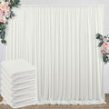 30 ft x 8 ft Ivory Backdrop Curtain Panels, 6 Panels 5 ft x 8 ft Wrinkle Free by Outpain