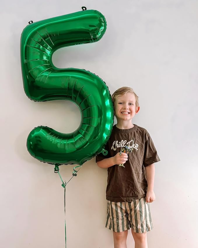 0 Balloon - Green Birthday Number Balloons, 40 Inch Decorations Men Women | - Image 7