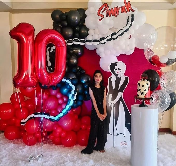 40 Inch Red 19 Balloons Giant 19 Balloons Red 19 Birthday Balloons 19th - Image 5