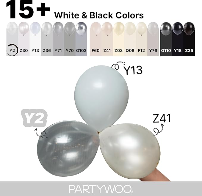 PartyWoo Clear Balloons 130pcs Different Sizes of 18 12 10 5 Inch | Balloons - Image 4