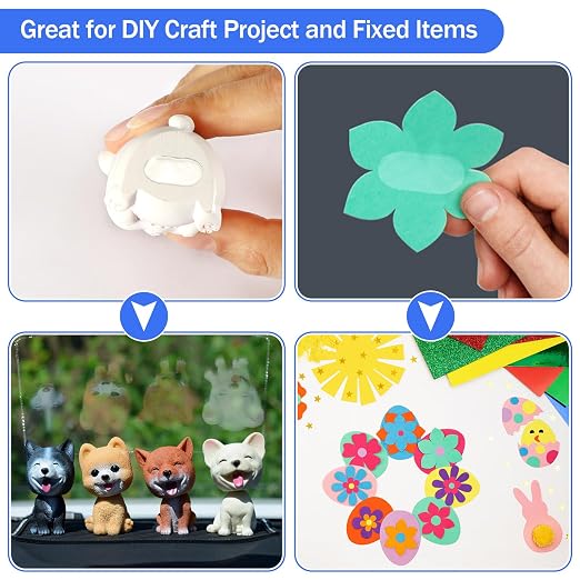 JANYUN 140 Pcs Mounting Putty, Double Sided Sticky Dots Poster Putty Clear | - Image 4