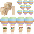 Meooeck 8 Sets Multicolor Hot Air Balloons Decorations Baby Shower Table by Meooeck