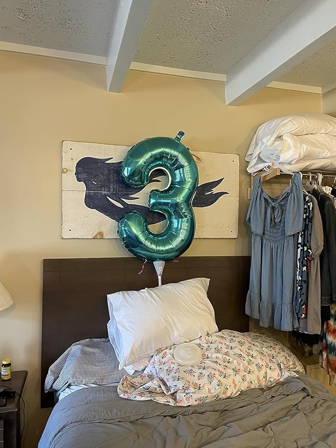 Number 3 Balloons 40 Inch for 3rd 33 Birthday Party Decorations, - Image 3