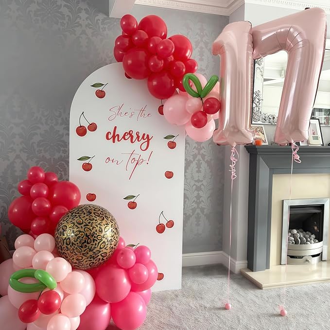 40'' 10 Balloon Number, Large Dusty Baby Pastel Pink Foil Number 10 Balloons - Image 6