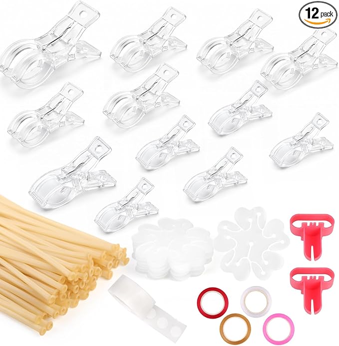 12 Pack Balloon Arch Clips Heavy Duty Transparent Clips, Arch Set by FOOINDHANDMADE