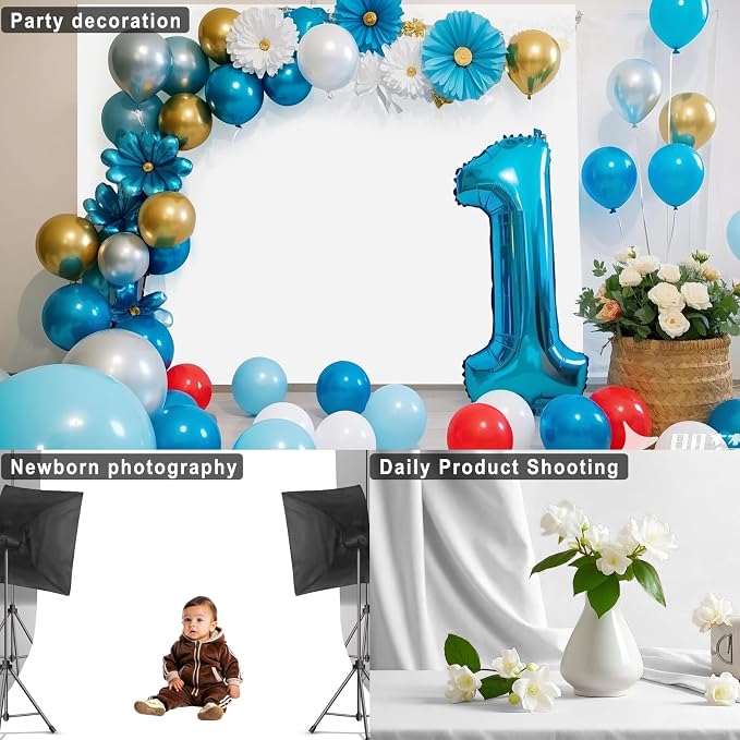White Photography Backdrop for Photoshoot, 10x10 FT | Versatile Studio Photo - Image 5