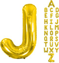 Letter Balloons Gold 40 Inch J Large Giant Big Foil Mylar Balloon | by Unknown