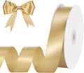 woric Gold Ribbon 1 Inch 50 Yards Gold Satin Ribbon Gift Bows | Wedding Floral by woric