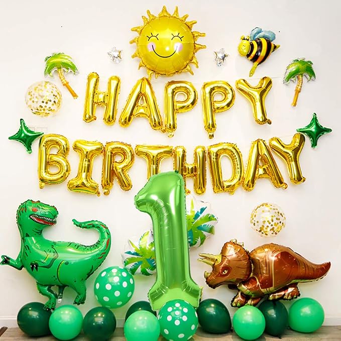 TONIFUL 40 Inch Green Number 3 Balloons Large Foil 3rd Birthday Decorations | - Image 6