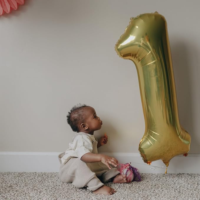 40 Inch Gold Number 9 Foil Balloon - Image 2