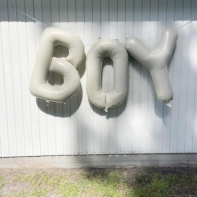 Letter Balloon 40Inch Cream White Big Alphabet Balloons Letter P | Giant Foil - Image 4