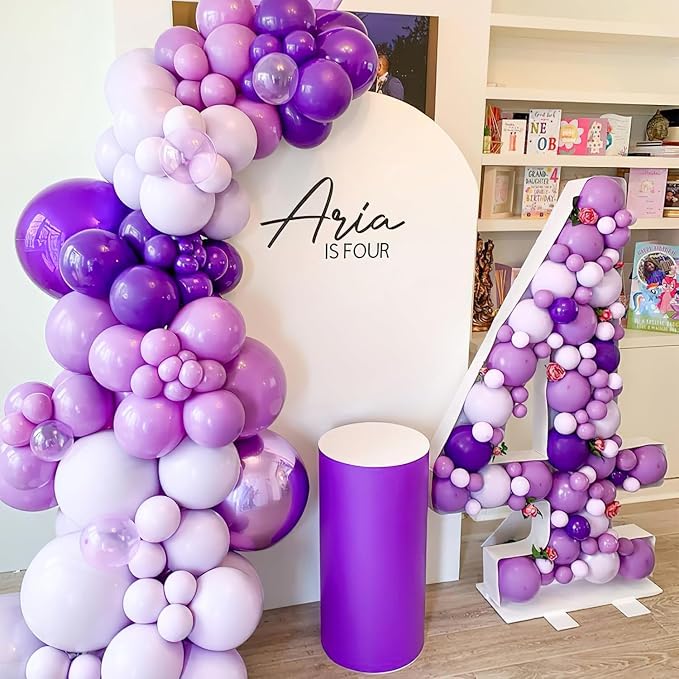 KBZVNAF Pastel Purple Latex Party Balloons 50 Pack 12 inch | Lavender Helium - Image 7