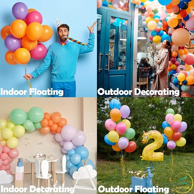 AFTERLOON® Biodegradable Natural Rubber Latex Balloons 24 pcs Pearlized Purple - Image 5