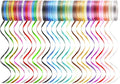 48 Rolls Curling Balloon String Roll Ribbons, 48 Colors 5mm 11 Yards Gift by Laviria