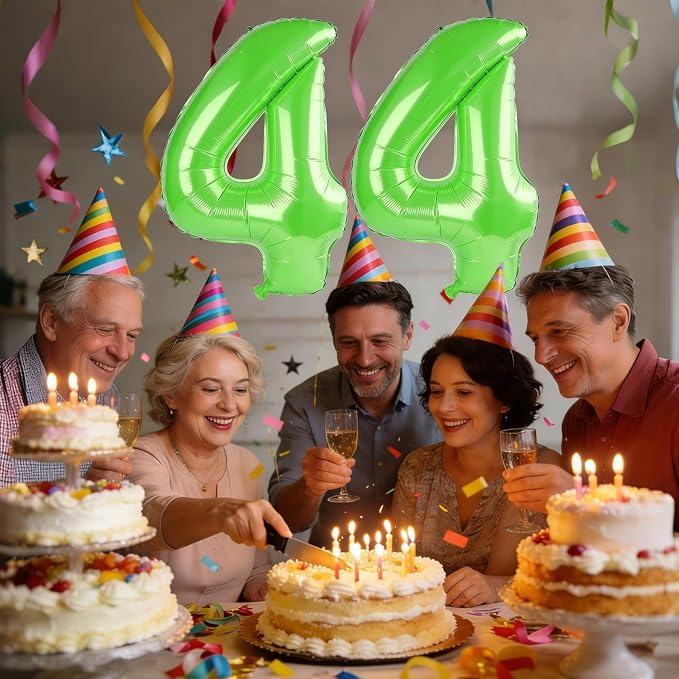 40 Inch Number 44 Balloons for 44th Birthday Party Decorations, 0-100 Fruit - Image 2