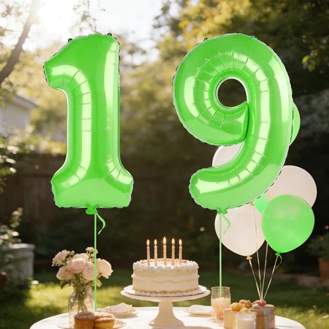 40 Inch Number 19 Balloons for 19th Birthday Party Decorations, 0-100 Fruit - Image 3