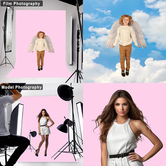 Pink Photography Backdrop for Photoshoot, 8x10 FT | Versatile Studio Photo - Image 3