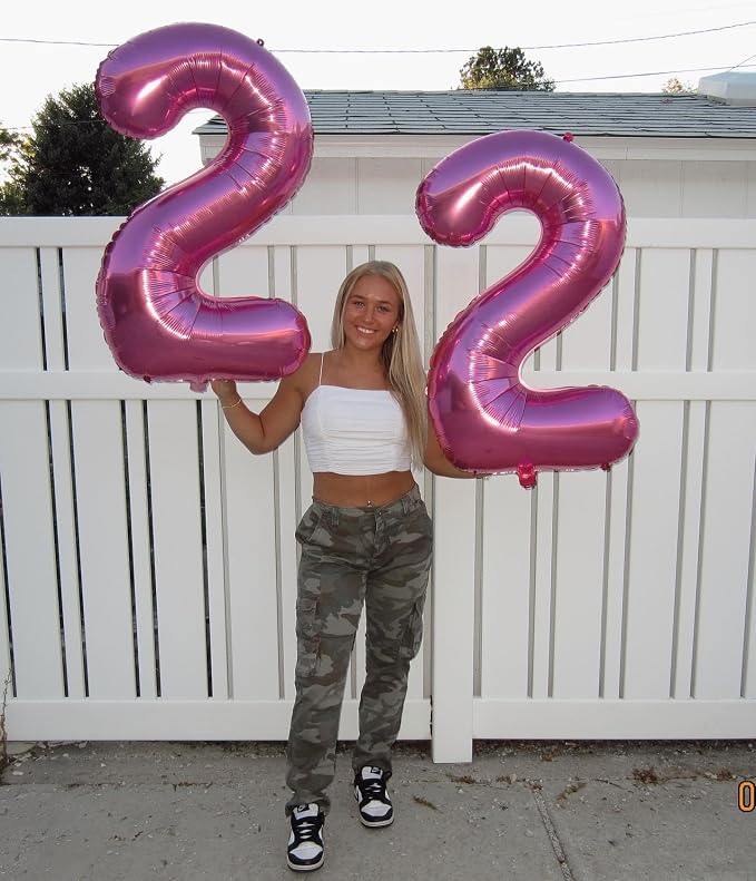 40 Inch Pink Number 5 Balloon Birthday Party Decorations - Image 7