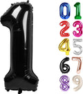 1 Balloon - Black Birthday Number Balloons, 40 Inch Decorations Men Women | by ALPHADELTAPI